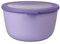 Mepal - Multi Bowl Cirqula Round - Vorratsdose mit Deckel - Geeignet als Luftdichte Aufbewahrungsbox für den Kühlschrank, Mikrowellengeschirr & als Frischhaltedosen - 2000 ml - Nordic Lilac