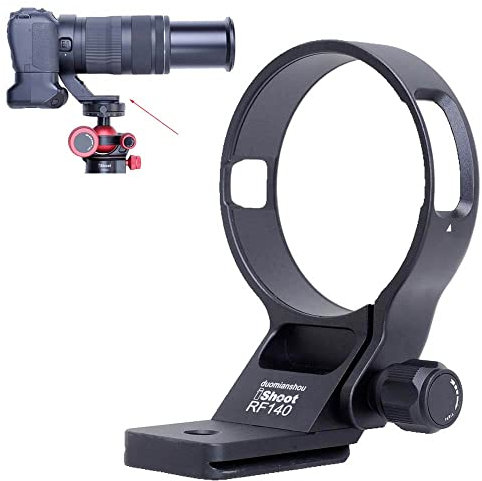 iShoot Metal Anillo de Montaje en Trípode Collar de Objetivo Compatible con Canon RF 100-400mm f/5.6-8 IS USM, Soporte de Lente Parte Inferior es Arca-Swiss Fit Cámara Placa de Liberación Rápida