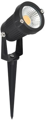 LeClubLED Piquet Lumineux LED Etanche IP65, Projecteur LED 220V en aluminium à planter ou fixer pour jardin et extérieur (Blanc du Jour 6000k, 4 watts)