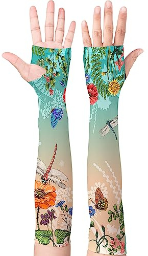 YPHCDO Gardening Sleeves for Women Farm Sun Protection Thorn Proof Cooling Arm Sleeves to Cover Arms for Garden Sports