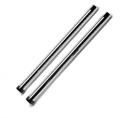 Central Technology Systems 2-Pack 32mm Straight Chrome Extension Tubes Compatible with Henry and Other Numatic Vacuums Including Hetty, Charles, James, George, Edward, Harry and Nuvac
