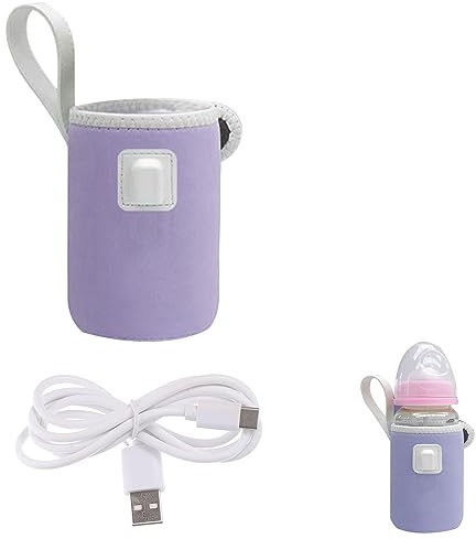 Calentador de Biberones USB Calentador Biberones Portatil Calientabiberones Calentador de Biberones USB Bolsa de Biberón para Bebés Calienta Biberones Portatil para Mantener la Temperatura de la Leche