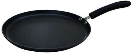 Sitram 714599 - Colgador de aluminio prensado (28 cm de diámetro, antiadherente, 2 capas, sin PFOA, mango termorresistente suave al tacto, para todo tipo de fuego, excepto inducción, color negro