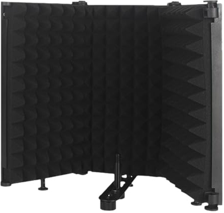 Espuma absorbente de sonido para micrófono, paneles de espuma de micrófono, espuma acústica para micrófo , espumas absorbentes de sonido, reflector, filtro de pantalla de viento, portátil, flexible,