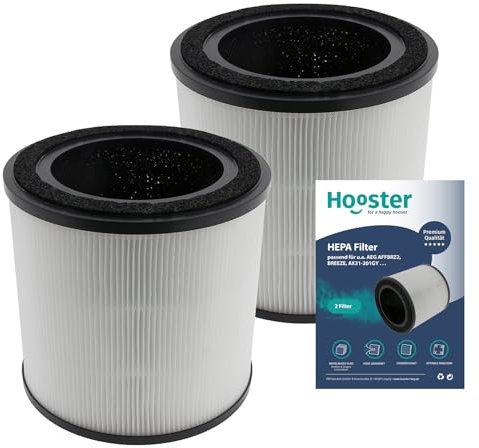 2 Filter kompatibel mit AEG AX31-201GY Luftreiniger | Ersatz für AEG AFFBRZ2 BREEZE Luftfilter