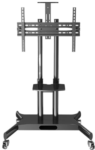 WQPMNYG Soporte de TV móvil con Ruedas para televisores de Pantalla Plana LED LCD de 32 a 75 Pulgadas, Estante AV con Ruedas y Altura Ajustable.