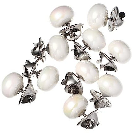 Uonlytech 20 Pezzi Bottoni Metallici senza Cucitura per Camicie da Donna, Leggeri e Resistenti, Pin di Sicurezza per Abiti e Stoffe in Metallo, per Tutte le Occasioni