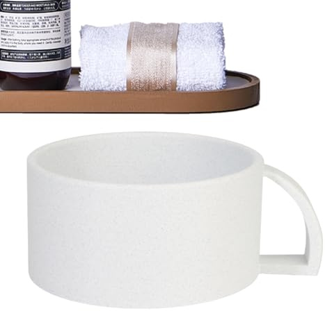 Genérico Bol à savon à raser | Outil de nettoyage en mousse pour machine à raser large avec poignée - Bol en mousse - Pour hommes, père, mari, papa, petit ami,