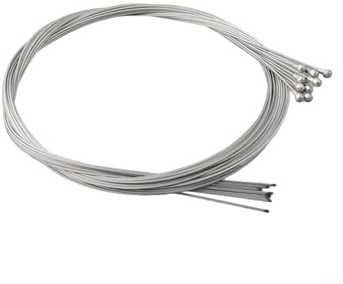 Honseadek Cables de freno de carretera para bicicleta, paquete de 10 cables interiores de acero inoxidable de 1,5 mm x 1700 mm con extremos de pera para alta tensión y frenado preciso