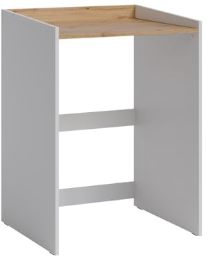 Vicco Washing machine cabinet Viktor, White/Artisan oak, 67.8 x 94.6 cm | with edge