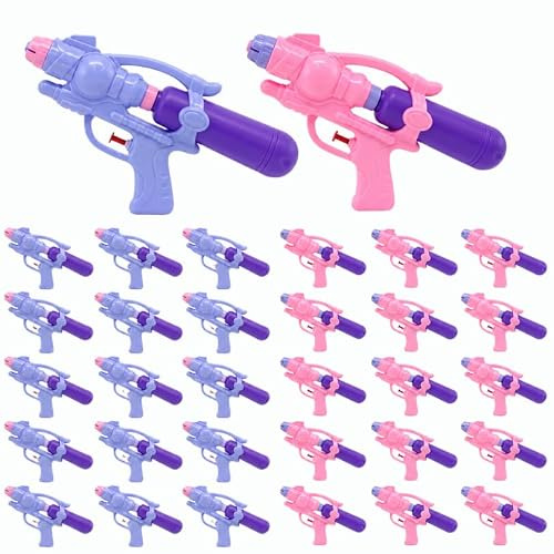 AMATOYS Pack de 36 Mini Pistolas De Agua para Niños - Juguete Divertido De Verano - Ideal para Playa, Piscina Y Jardín - Fáciles De Usar - Cumpleaños