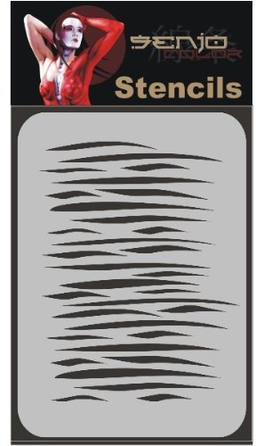 Stencil per body-painting Senjo Zebra Design