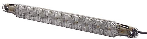 HELLA 2DA 343 106-221 Zusatzbremsleuchte - LED - 12V - Anbau/geklebt - Lichtscheibenfarbe: rauchgrau - LED-Lichtfarbe: rot - Kabel: 3000mm - Stecker: offene Kabelenden - hinten