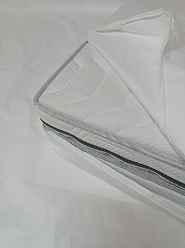 Allergiker Milben Bettwäsche Matratzenbezug, rundum 90 x 200 cm, Encasing Milbenkotdicht Höhe 16 cm, Milbenschutz für Hausstauballergiker
