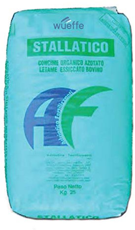 WUEFFE Stallatico Pellet - sacchi da Kg 25 - Concime naturale ammendante pellettato (4 sacchi da kg.25)