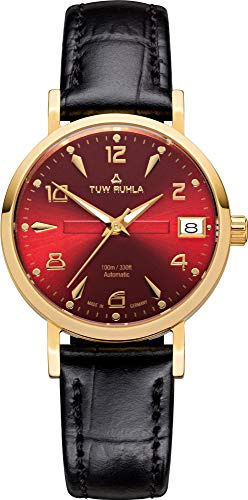 TUW Ruhla Thuringia Vintage 11132-043504 Damen Automatikuhr Klassisch schlicht