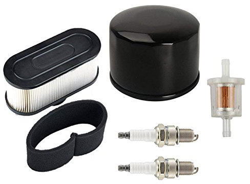 OxoxO filtro aria pre filtro filtro olio combustibile filtro 2PCS candela per Kawasaki FR651V FR691V FR730V FS481V FS541V FS600V FS651V FS691V FS730V 4-cycle Engine