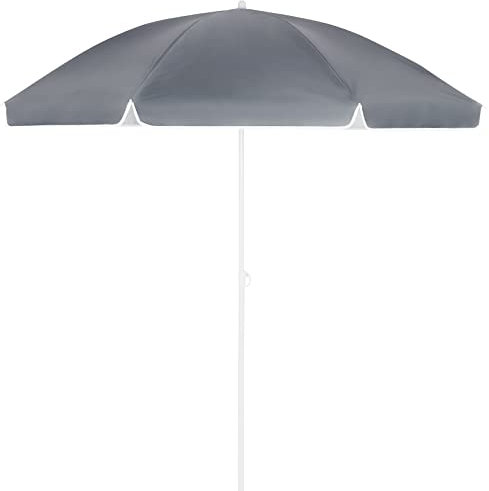 Kingsleeve Parasol inclinable Anthracite réglable et Hydrofuge 200 cm Parasol de Plage Pare-Soleil pour Jardin terrasse