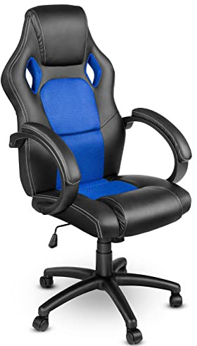 TRESKO Silla giratoria de Oficina Sillón de Escritorio Racing, Silla Gaming ergonómica, Cilindro neumático Certificado por SGS