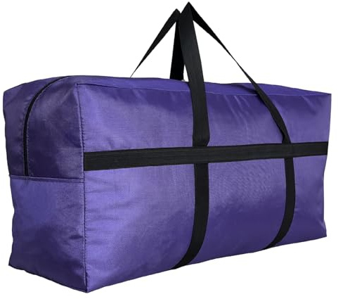 DoYiKe Extra Large Storage Duffle Bag for Travel, Foldable Oversized Giant Big Traveling Purple Duffle Bag