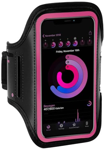 ONEFLOW Sportarmband, mobiltelefonskal kompatibelt med Xiaomi Redmi Note 13 Pro 5G, armväska, fitnessarmband, sport, löparmband, utomhus, mobiltelefonfodral, jogging, armhållare, smartphone,