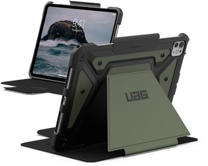 URBAN ARMOR GEAR Metropolis SE Case Apple iPad Pro 11 Hülle (M5 / 2025, M4 / 2024) (Wake/Sleep Funktion, Apple Pencil 2 Stift-Halter, Standfunktion) Olive