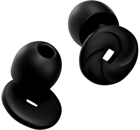 StyAso Tapones para oídos con cancelación de ruido 33dB Silicona Reutilizables Negro para dormir, estudiar, trabajar, viajar, relajarse, natación, conciertos, fábricas, discotecas