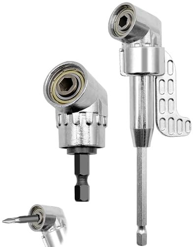 105° Winkelschrauber Vorsatz Adapter, Corner Tool Screw Hub Multi-function Bend Screwdriver Bit, Sechskantschaft Winkelgetriebe für Garage Bauarbeiter