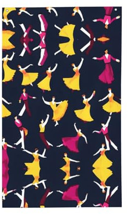 Petits drapeaux de jardin imprimés de danse de salle de bal, drapeaux de jardin résistants aux intempéries, drapeaux de cour pour l'extérieur, petits drapeaux de jardin