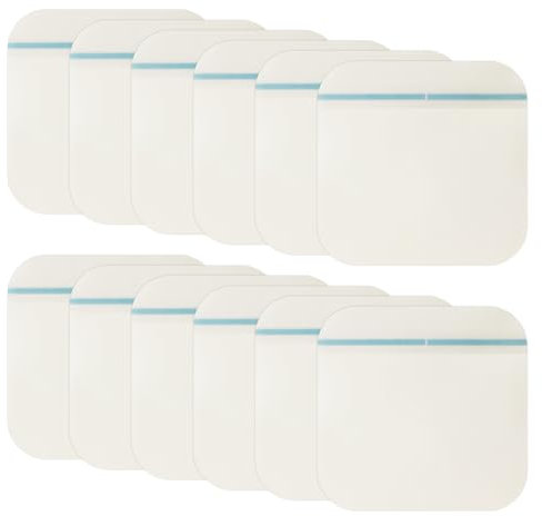 Hydrokolloid Pflaster 12 PCS Dekubitus Pflaster 10x10cm Hydrogel Pflaster Schürfwundenpflaster Zur Pflege Kleiner Nässender Wunden Blasen Akne und Oberflächlicher Wunden (Transparent)