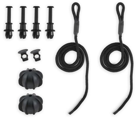 2 PCS Car Parcel Shelf String, Interior Rear Trunk Parcel Shelf Strap Cords, Durable and Flexible, Universal Design, Car Accessories, with Ball Bracket, and 4 Hooks