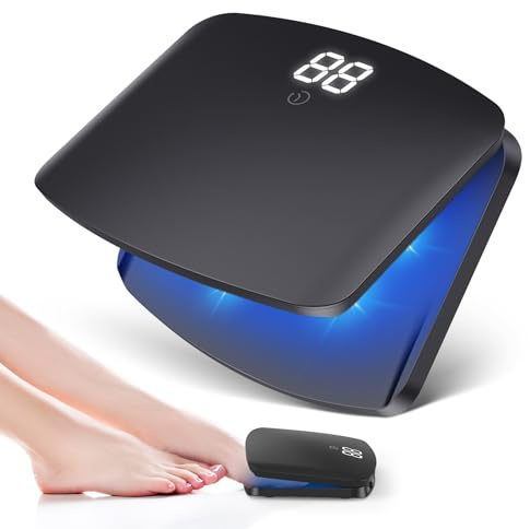 Nail Fungus Laser Device Upgrade,Anti-Fungal Nail Treatment for Multiple Toenails/Nails,Enhanced 910nm Infrared Light + 470nm Blue Light Antifungal Laser,Height Adjustable,Safe&Reliable(Black)