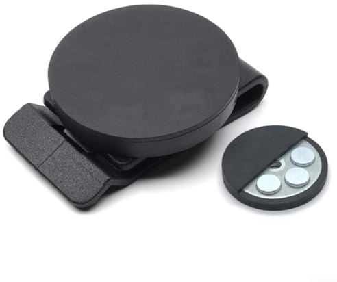 Jonikuper Fondina per attrezzi con clip da cintura, clip magnetica per cintura, resistente, antiscivolo, con base resistente, per cacciaviti, chiavi e officina, 43 mm, 55 mm, 66 mm, nero (55 mm)