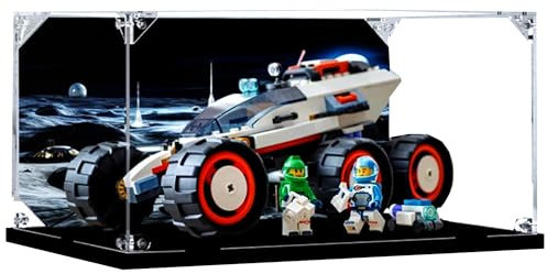 Acrylic Display Case, Compatible with Lego 60431 Space Exploration Vehicle Box kit,Dustproof Box Set, Transparent Case,Compatible with Lego 60431 (Display Case Only, kit not Included) (Airbrush B 3mm)
