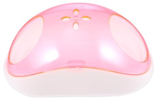 BESTonZON Hamster Sandbadehaus Kunststoff Halbdurchsichtig Mit Sandschaufel Tragbares Sandbad Für Chinchillas Und Kleine Haustiere