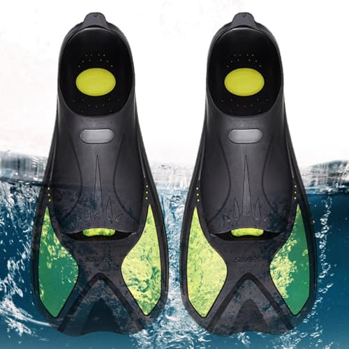 Snorkelfenor för vuxna – kort blad-simträningsutrustning, prestanda-flöden i resestorlek | poolövningsprestanda, vattensport, bekväm passform, kompakt unisex drivset