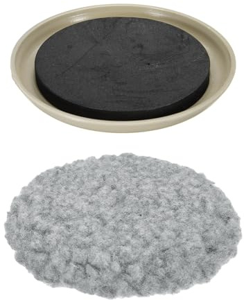 sourcing map Patins de meubles ronds amovibles et réutilisables en plastique de 12,7 cm, patins de chaise à double usage avec chaussette en bois dur pour moquette, carrelage, sol en bois dur, vinyle