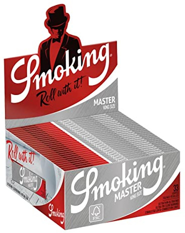 Rökning 1168 Master King Size 50 böcker, silver