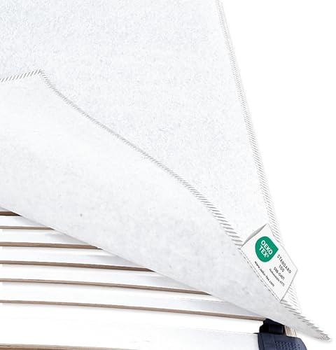 Matratzen Perfekt Matratzenunterlage 140x200 cm atmungsaktiver Filz Matratzenschoner Schutz vor Druckstellen & Verschmutzung Unterlage zwischen Lattenrost und Matratze