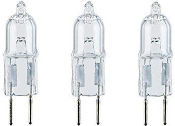 Kanta Universal Cooker Hood Halogen Light Bulb - 20w, G4 2 Pin, Pack of 3 Bulbs Energy Rated B