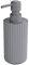 Allstar Dosificador de jabón Minas gris - Dispensador de jabón líquido Capacidad: 0.28 l, Polipropileno, 7 x 18 x 7 cm, Gris