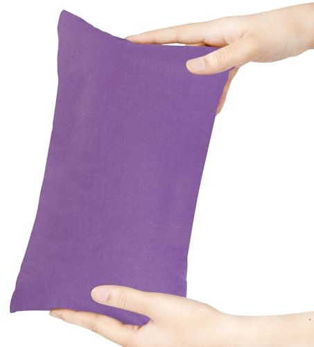 Winmany Mini-Kissen, 27,9 x 17,8 cm, maschinenwaschbar, kleine Kissen, einfarbig, kleines Nickerchenkissen für Erwachsener,Hunde, Reisen (lila)