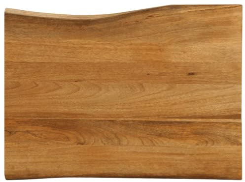 vidaXL Table Top - Live Edge Mango Wood 70x60x2.5 cm - Rustic/Brown