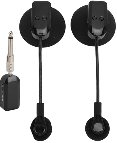 Microfono Wireless per Flauto, Pickup con Rotazione a 360° per Sassofono, Chitarra, Spettacoli di Violino, Fisarmonica con Supporto Antiurto, Lungo Raggio, Studio di