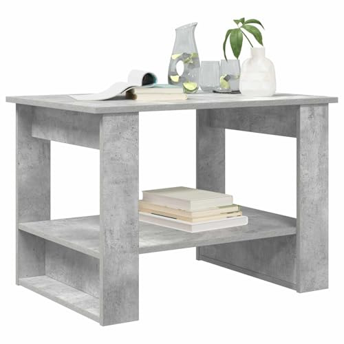 vidaXL Kaffeebord Betonggrå 72 x 50 x 50 cm Konstruerat trä