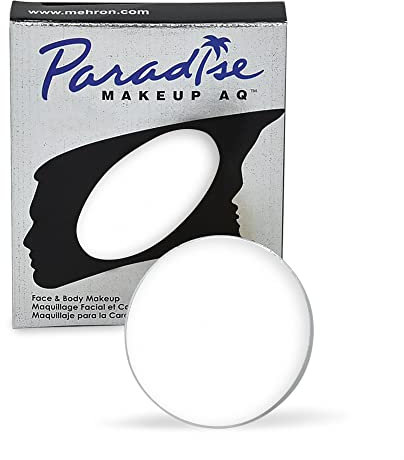 Mehron Makeup Paradise Makeup Aq Refill Size Stage & Screen, Face & Body Painting, Beauty, Cosplay, And Halloween Water Activated Face Paint, Body Paint .25 Oz 7 Ml White