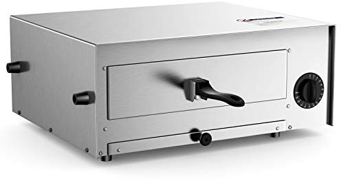 Giantex Pizza Bake Oven Kitchen Pizza Toaster Home Commercial Countertop Pizza Maker Stainless Steel Bake Pan with Handle and Removable Pizza Tray