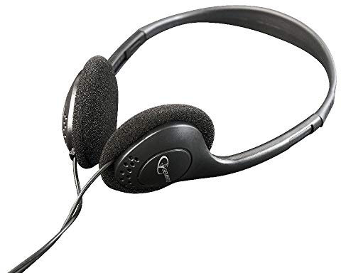 Gembird MHP-123 casque Supra-aural Bandeau Noir - Casques (Supra-aural, Bandeau, Avec fil, 20 - 20000 Hz, 103 dB, Noir)