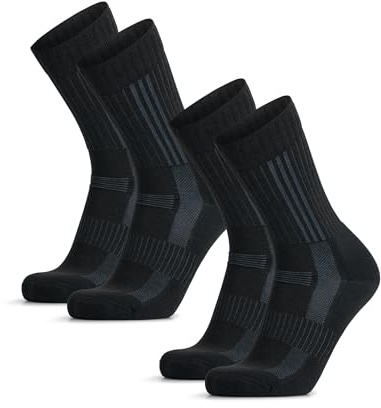 DANISH ENDURANCE vandringsstrumpor, merinoull, torra fötter, 2-pack | Vandringsstrumpor i merinoull, mjuk dämpning och fuktavvisande komfort, för vandring och vinteräventyr, Unisex
