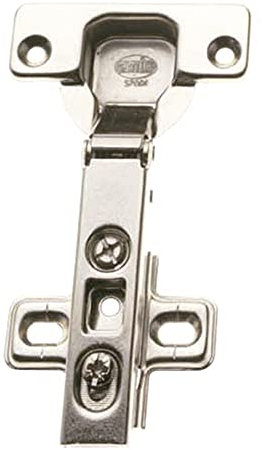 Amig - Pack de 2 Bisagras de Cazoleta - Recta - Montaje de Puertas de Muebles y Armarios de Cocina - Ø35 mm - Acero Niquelado - Apertura 110° - Plateado